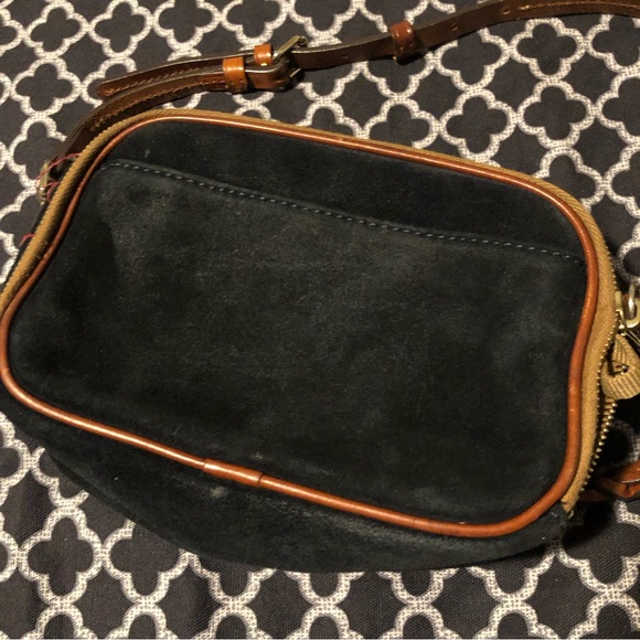 Dooney & Bourke Suede Crossbody Hunter BLACK - Picture 9 of 16